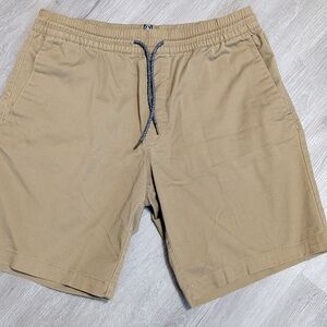 Volcom Khaki Elastic Waist Shorts